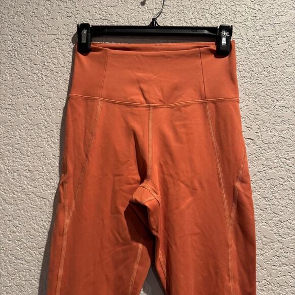 girlfriend collective | burnt orange women’s athletic leggings sz S - Picture 3 of 9
